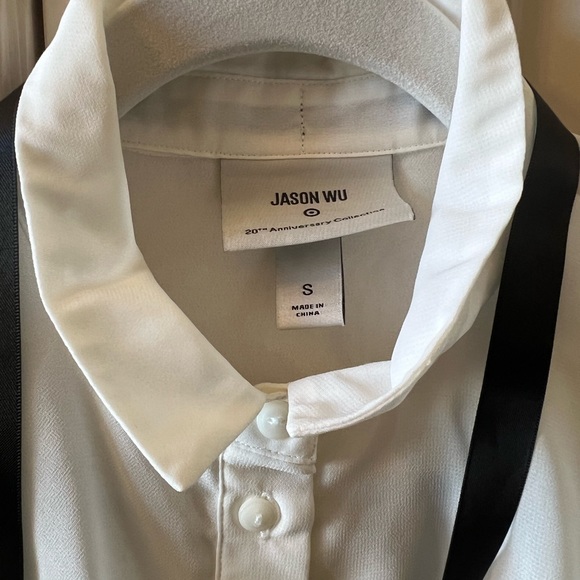 Jason Wu for Target white chiffon sheer blouse Size SM - Picture 3 of 5